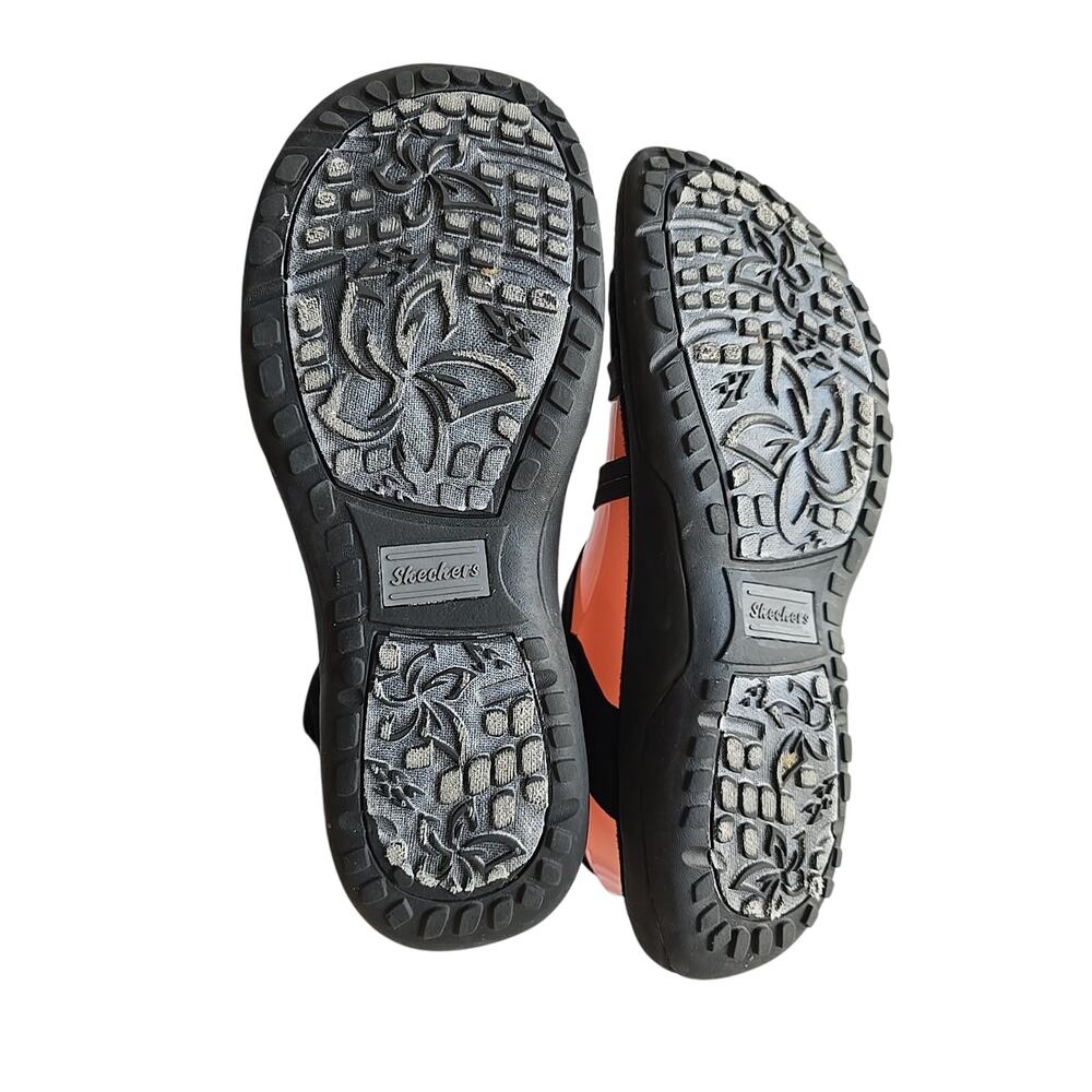 Skechers‎ Reggae Slim Takes Two Black Strappy Slingback Sandals Womans Size 8 - Picture 6 of 8